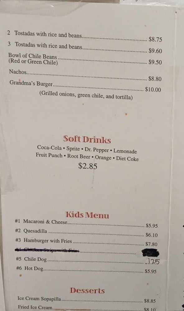 Grandma's Resturaunt (Restaurant) Menu image 3