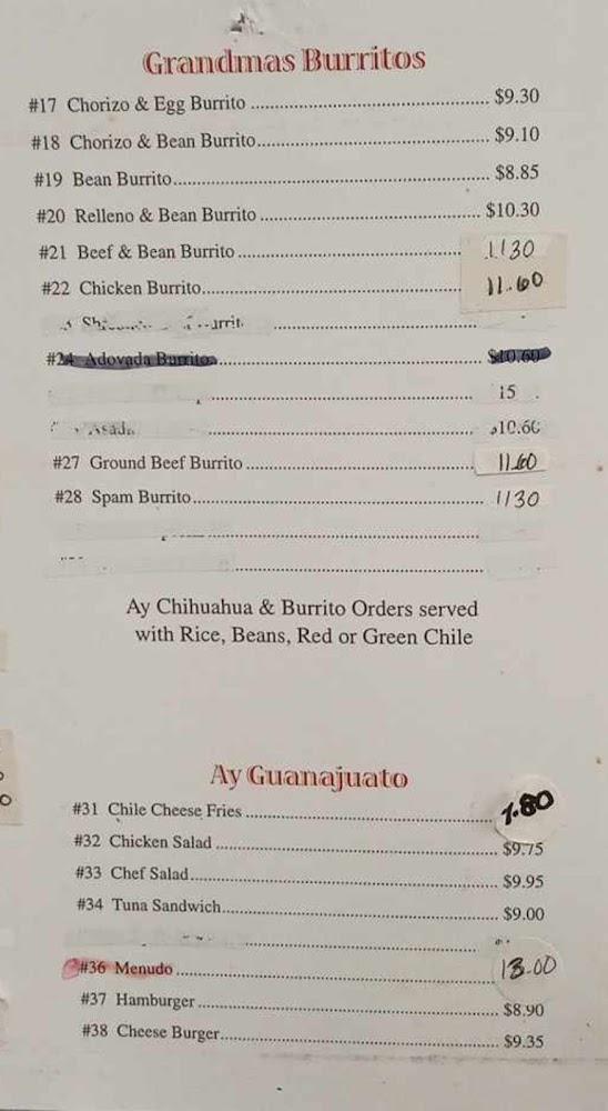 Grandma's Resturaunt (Restaurant) Menu image 4